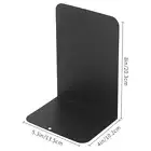 2Pcs Metal Bookends Heavy Duty Black/White Book Ends Support for Shelves ledaE