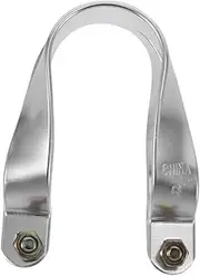 U-shaped Aluminum Pipe Clamp Greenhouse Clamp Sturdy Aluminum Alloy Bracket Easy to Install