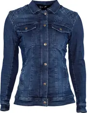 Rusty Stitches Dolly, blouse/textile jacket women , color: Blue , size: 42