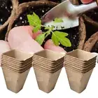 Square Biodegradable Paper Pulp Peat Plant Pots Hassle Planting Option