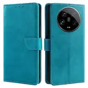 For Xiaomi 14 Ultra Magnetic Phone Case Wallet Stand PU Leather+TPU Cover