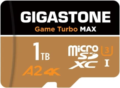[5-Yrs Free Data Recovery] GIGASTONE 1TB Micro SD Card, 4K Game Turbo MAX, Micro