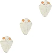 Cabilock 3pcs Hair Drying Towel Wrap Fleece Soft Absorbent Travel Hair Cap for Women