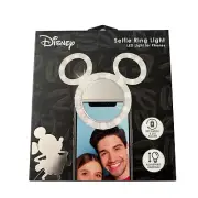 Disney Mickey Mouse Clip On Selfie Ring Light Rechargeable/ Adjustable Lighting