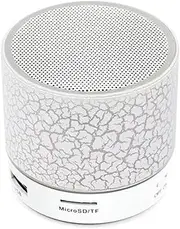 [Queen.Y] Wireless BT Speaker Portable Mini Speaker USB Subwoofer Music Player Waterproof Support U Disk TF Card White