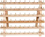 Wooden Thread Rack, 1 Count, Smooth Wood