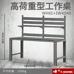 【量販2台】樹德 重型鋼製工作桌 WH6I+IW4040 (工具車/辦公桌/電腦桌/書桌/寫字桌/五金/零件/工具)