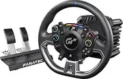 FANATEC Officially Licensed Gran Turismo DD Pro PlayStation® Sim Racing Steering Wheel, Base and Pedals – Polyphony Digital Wheel, 5 Nm FluxBarrier Direct Drive, 2-Pedal Set for PC, PS5, PS4