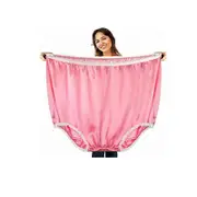 Funny Big Underwear Mama Undies Plus Size Granny Panties White Elephant Joke Gift For Women Men,100% New-Good light pink