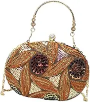 [Ｓｉｍｈｏａ] Handbag for Women Clutch Wallet with Chain Strap Chinese Style Portable Party