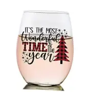 Stemless Christmas | Seasonal Drinkware | Wine Glass Wonderfultime Of The Year