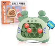 2023 Upgraded Handheld Quick Push Game for Kids 6-12, Sensory Fidget Toys for Kids 8-12, Party Favors Puzzle Pop Bubbles Birthday Gifts for 6 7 8 9 Year Old Boys Girls Teens Adults (Deer-Green)