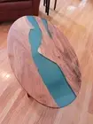 Oval Epoxy Table Epoxy resin coffee table Handmade Home Decor