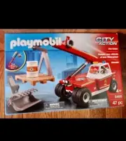 Playmobil 9465 Fire Crane Emergency Rescue Truck Unit Sealed (U2)
