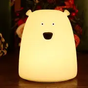 New Cute Small Bear 7 Colors LED Night Light Battery Powered Baby Bedside Lamp
