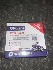 Genuine Polaris 3900 Sport Zipper Bag & Scrubber Kit 1 Bag 3 Scrubbers #2886