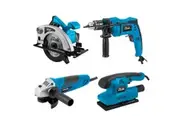 Rok Combo Kit Angle Grinder Circular Saw Electric Drill Sander Set 240V Tool