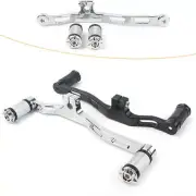 For Harley Dyna 91-17 FXD w/ Mid-Control CNC Front&Rear Gear Shift Lever Chrome