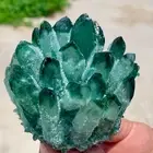 430G New Find green PhantomQuartz Crystal Cluster MineralSpecimen 708