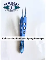 Kelman McPherson Tying Forceps, 7.5mm, Straight, Titanium, Micro Surgery forceps