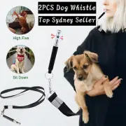 2x Dog Whistle Training Ultra Sonic Silent Adjustable SuperSonic Pitch Puppy Pet