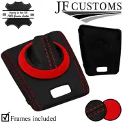 RED & BLACK LEATHER SMG AUTOMATIC GEAR + SURROUND TRIMS FOR BMW E46 99-05 (for: BMW)