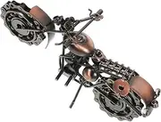 BEBEMOKO Retro Motorcycle Model Iron Art Decoration for Home and Office Creative Tabletop Ornament Wear Resistant Iron Sculpture for Desktop Decor and Motorcycle