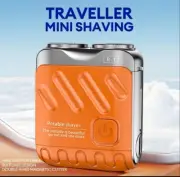 Men Mini Rotating Double Head Magnetic Shaver USB Charging Portable Shaver Gift