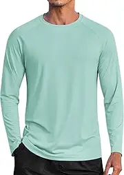 [COOFANDY] Men's Sun Protection UPF 50+ Shirts Long Sleeve Rash Guard Swim T-Shirts Lightweight Quick Dry Fishing Running Shirt