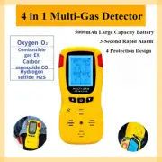Visual Safety Alarm Sensor Portable HD5 New 4 in 1 5000mAh Multi-Gas Detector