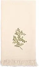 Avanti Linens Greenwood Fingertip Towel, Ivory, 18.00" x 11.00"