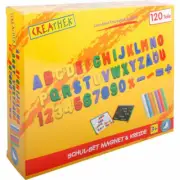 Creathek school set 120 pcs with magnets and chalk for painting board chalkbo...