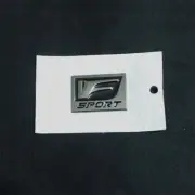 1x New Glossy F-SPORT Black Fender Midium Metal Sticker Badge Emblem Decal Turbo (for: Peugeot)