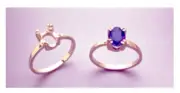 14kt White or Yellow Gold 8x6mm Oval Pre-Notched Ring Setting (Size 4-8)