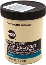 TCB No Base Hair Relaxer Creme, Super, 7.5 Ounce