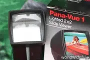 Pana-vue 1 Large 35mm Illuminated Slide Viewer PanaVue Kit w/AC Adapter x Lamp*