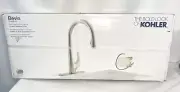 Kohler Bevin Pull-Down Kitchen Faucet Vibrant Stainless R43210-VS New Sealed