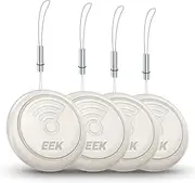 EEK Air Tag, Smart Tracker,4 Pack, Item Finder Works with Apple Find My(iOS only), Replaceable Battery, Waterproof, Tracking Tags for Luggage, Pets, Wallet, Keys(White)