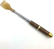 Adjustable Stainless Steel Back Scratcher with Magnetic Ball Massage, Portable Itch Relief Tool for Adults Elderly Family Gifts