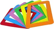 LIFKICH 6pcs Refrigerator Magnets Photo Frame Stickers Eva Material Home Decor for Boys and Girls' Photos Random Color