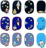Woohome Patch Embroidered Iron on Applique Patch for Craft, Sewing, Clothing, Other Fabrics Knee Stick