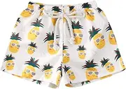 [Styles I Love] Baby Toddler Beach Pineapple Swim Shorts Bathing Suit Beach Pool Swimwear Little Boy Swim Trunks
