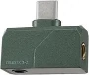 Celest Mini Portable IEM DAC, in Ear Monitor Amplifier, USB C to 3.5/4.4mm Output, High Resolution 32bit/384kHz, HiFi Earbuds Amp for Phone/PC(Green)