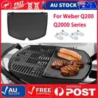For BBQ HALF GRIDDLE PLATE Weber Q Series Q200, Q220, Q2000, Q2200 NEW