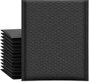 UCGOU 8.5x12 Inch Black Poly Bubble Mailers Padded Envelopes Self Seal Mailing Envelopes Pack of 25