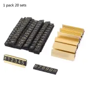 Gold Number Price Signs 20Sets Arabic Numerals Together Price Cube
