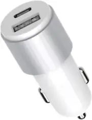 CAR CHARGER USB C/A PD 23W WHT [New ]