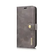 Crazy Horse Texture Flip Detachable Magnetic Leather Case for Huawei Mate 20, with Holder & Card Slots & Wallet (Grey)