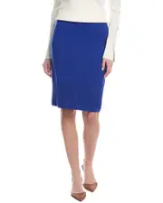 St. John Stretch Crochet Knit Skirt