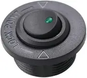 Car Modification Control Switch with Light Round Switch Switch Universal Accessories (Color : Green)